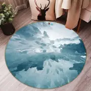 3D White Glacier NAO3718 Game Rug Mat Elegant Photo Carpet Mat Fay