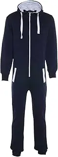 [FASHION] Unisex Mens Aztec Print Onesie Zip-up All in One Hooded Jumpsuits