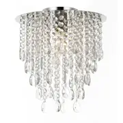 Loven Batten Fix in Chrome w/ Clear Acrylic Beads