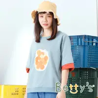 在飛比找蝦皮商城優惠-betty’s貝蒂思(11)拼布橘子印花T-shirt(暗海