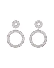 Eye Candy LA Megan Loop CZ Crystal Drop Earring