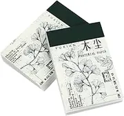 SEWACC 2sets Retro Decorative Craft Paper Journal Notebook Semi-Transparent Sulfate Paper for Projects Creative Journaling and Scrapbooking of Vintage Handbook Supplies