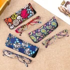 Pouch Print Flower Eyeglasses +1.00~+4.0 Diopter Reading Glasses Vision Care