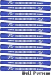Thirteen (13) Avon Chamois Standard Blue Golf Grips-Mens/Men's Grip-48 grams