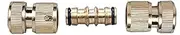 Set of Brass Garden Hose Expandable Stretch Fittings Tap Adaptors Connectors 3Pcs