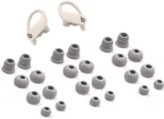 Zotech Replacement Earbud Tips for Powerbeats Pro, 12 Pairs S/M/L/D Sizes, Grey