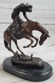 BRONZE FREDERIC REMINGTON RATTLESNAKE SCULPTURE STATUE COLLECTIBLE FIGURINE SALE
