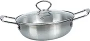 Luxshiny Stainless Steel Noodle Pot Household Cooking Pot for Hot Pot and Soup Lightweight Design Easy to Clean for Home and Restaurant Use