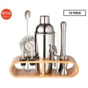 12Pcs Cocktail Shaker Set Mixer Martini Spirits Maker Bar Strainer Bartender Kit