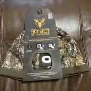 HOT SHOT Men’s Camo Rechargeable LED Lighted Fleece Beanie – Realtree Hunting