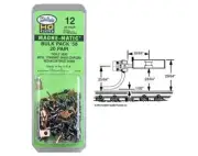 KADEE HO #58 Magne-Matic Bulk Metal Knuckle Shank Coupler 20pc 9/32" Center - 12