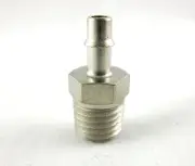 1pc Nickel Plated Brass Fitting 1/8" ID Hose- 1/16 NPT MettleAir 125NP-21-SB