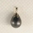 14k Yellow Gold Flowery-Cap & Diamond Baroque Tahitian Pearl Pendant