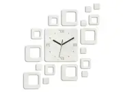 Modern White Nowoczesny Design Exploding Wall Clock