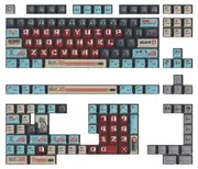 Keytok KOL Mechanical Godzilla PBT Dye-Sub Keycaps 157pcs/Set [KTMECHAGDZ]