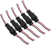 GANAZONO 5Pcs Pin Car Electrical Connectors Male Female Wire Connectors for Quick Secure Automotive Wiring for Lights and Speakers