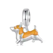 925 Sterling Silver Corgi Pendant