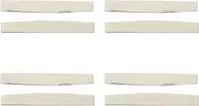 Binxind 6 String Acoustic Bone Bridge Guitar Slotted Saddle Guitar Parts(Pack of 8)