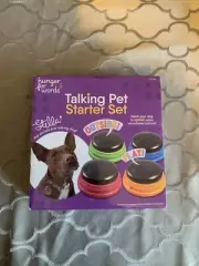Hunger for Words Talking Pet Starter Set, Recordable Buttons for Dogs, Talking.