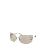 shield-frame sunglasses One size,80 Nude