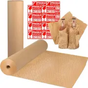 Honeycomb Packaging Paper 15" X 135' Recyclable Packing Paper for Shipping