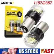 2x AUXITO 1157 BAY15D 2357 LED Reverse Brake Turn Signal Light Bulbs 6500K White (for: Mazda)