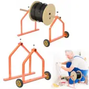 Wire Spool Rack Dispenser Portable Cable Caddy Industrial Grade Steel Wire Rack
