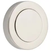 Blank Rose Round Polished Nickel