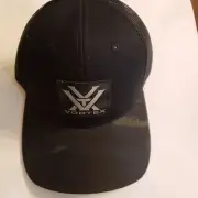 VORTEX Logo Mesh Snap Back Black Cap #131353 NEW W Tag