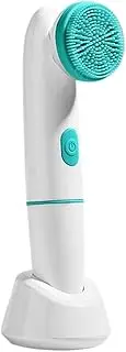 Facial Cleansing Brush | Electric Vibration Cleaning Brush - Waterproof Ultrasonic Face Massager with 2 Heads, Rechargeable Skin Care Tools for Deep Pore Cleansing