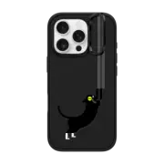 iPhone 16 Pro Impact Ring Stand Case MagSafe Compatible Simple Cat - 07