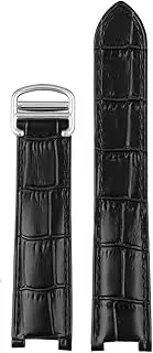 [HFZCSIMR] Leather Watch Strap Fit For Cartier For Pasha Series Special Concave Watchband Men Women Black Brown 21x15m 20x12mm 18x10mm