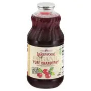 Lakewood Juice Cranberry Pure Organic 32 FO (Pack Of 6)