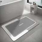 Bath Mat, Bathroom Rugs Super Absorbent Shower Mats Quick Dry Thin Rubber Mats f