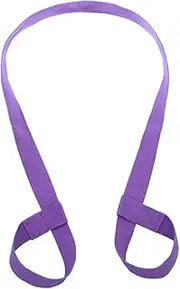 Adjustable Light Purple Cotton Yoga Mat Sling Carrier Strap for Easy Transport of Exercise Mats Durable Lightweight and Secure Fit for All