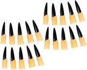 Beavorty 50pcs Zombie Nail Props Black Halloween Witch Fingers Cosplay Accessories for Parties Lightweight and Eye-catching Decorations for Costume Events and Scary Atmospheres