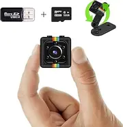 Spy Camera, UCOCARE No WiFi Security Camera, Hidden Camera with 32GB Memory Card, Mini Camera, 1080P FHD Video, 12MP Photo Shooting, Night Vision, Motion Detection, 360°Rotation Bracket(Black)