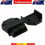 3x FEMALE WIRE SOCKET ADAPTOR PLUG OBDII OBD2 16 PIN CONNECTOR PLUG