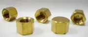 5pc Brass Pipe Cap Fittings 3/8" NPT Air Fuel Boat MettleAir 108-C