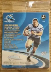 NRL Samboy The Footy Frames Tazo ~ Ben Pomeroy ~ Cronulla Sharks ~ 43/64