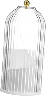 LIFKOME Makeup Brush Storage Box Makeup Brush Rack Organizer Rotating Vanity Organizer Rotating Makeup Organizer for Vanity Makeup Brushes Holder Brush Holder for White