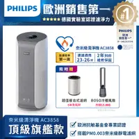 在飛比找PChome精選優惠-【飛利浦 PHILIPS】奈米級空氣清淨機 AC3858