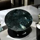 Natural Agate Coffee Table Labradorite Stone Luxurious Centerpiece Furniture Dec