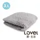 Lovel 7倍強效吸水抗菌超細纖維方巾3入組(共9色)礦岩灰