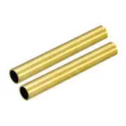 Brass Round Tube 13mm OD 1mm Wall Thickness 100mm Length Pipe Tubing 2 Pcs