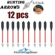 6.5" Mini Pistol Aluminium Bolts with Arrows Broadhead for Archery Bow Hunting