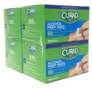 First Aid Alcohol Prep Pads Thick Alcohol Swabs 4 Pack Box 400 Count