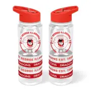 Team NRL Rugby League Tritan Bottle with Rubber Bands 650ml