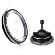 93271 Milk Frother Lid and Milk Frother Whisks for Aeroccino 3, Milk Frother Replacement Parts As Shown