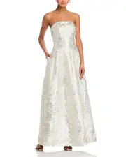 Simkhai Octavia Jacquard Strapless Gown